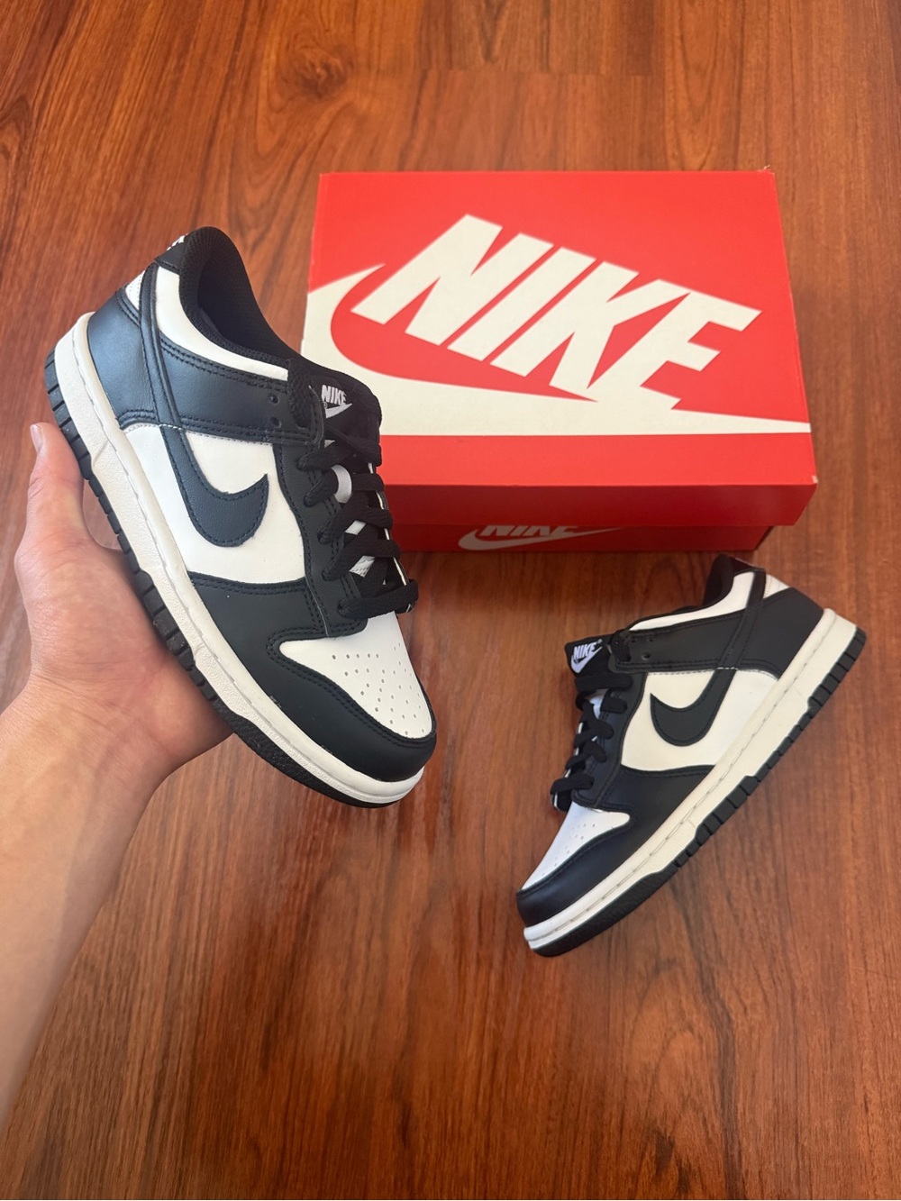 Nike Black and White Low-Top Sneakers